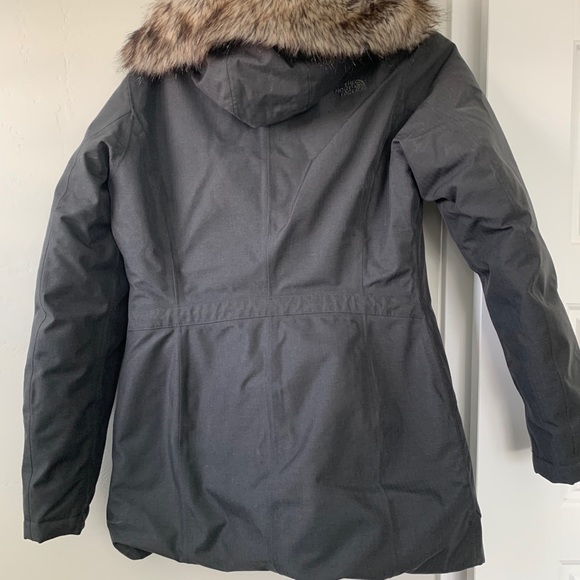 North face dark gray parka coat - Picture 2 of 6